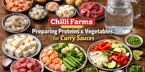 Preparing Proteins & Vegetables to Pair with Curry Sauces