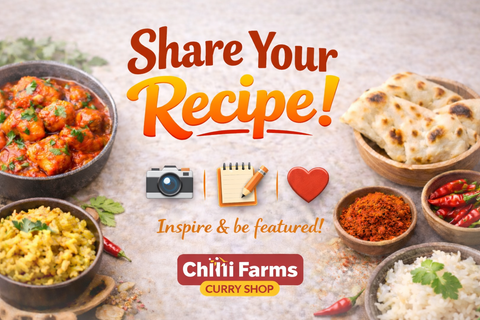 Share your creations using Chilli Farm's Curry Sauces & Spice Mixes